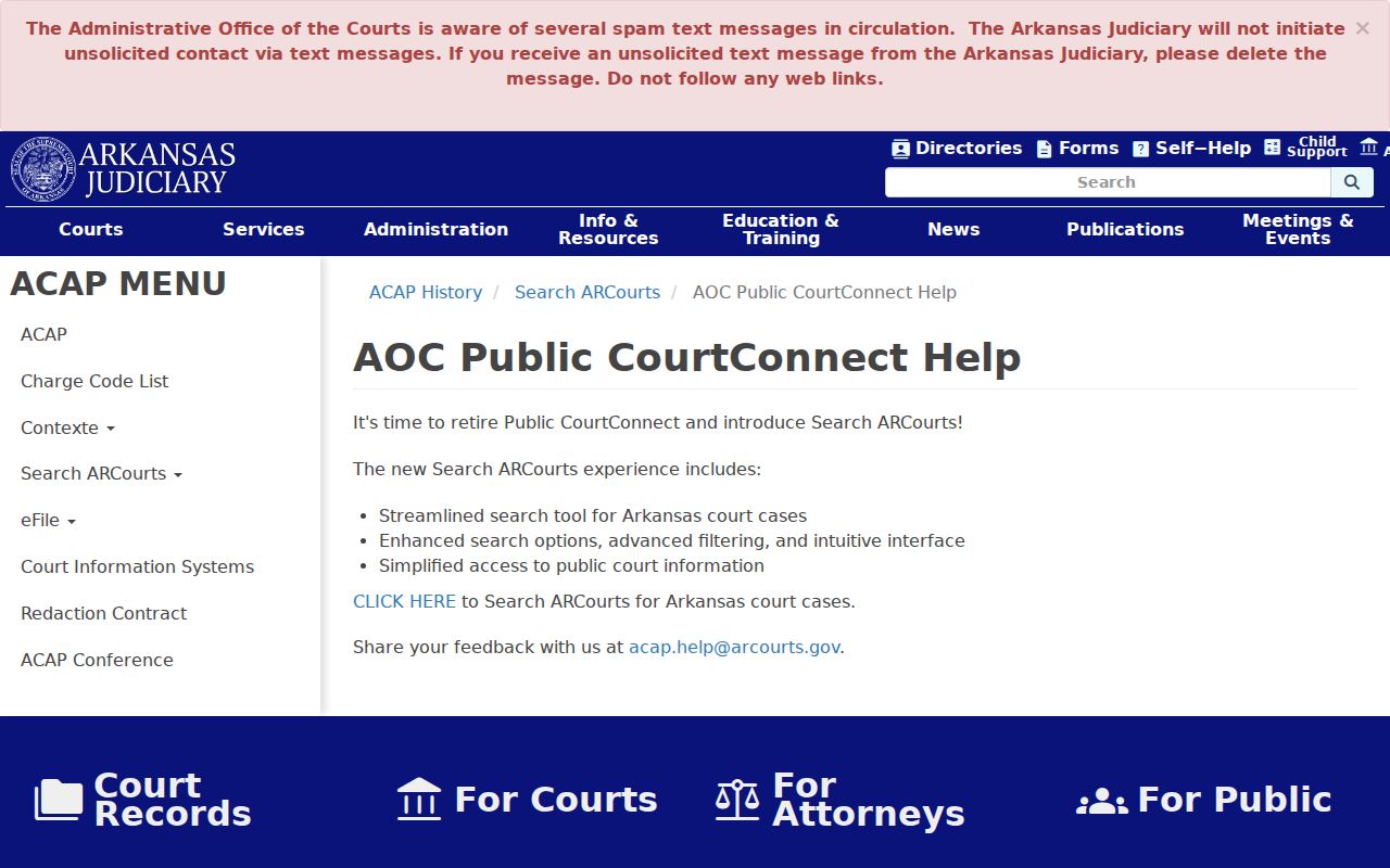 Saline County Alexander court docket Search ARCourts help source