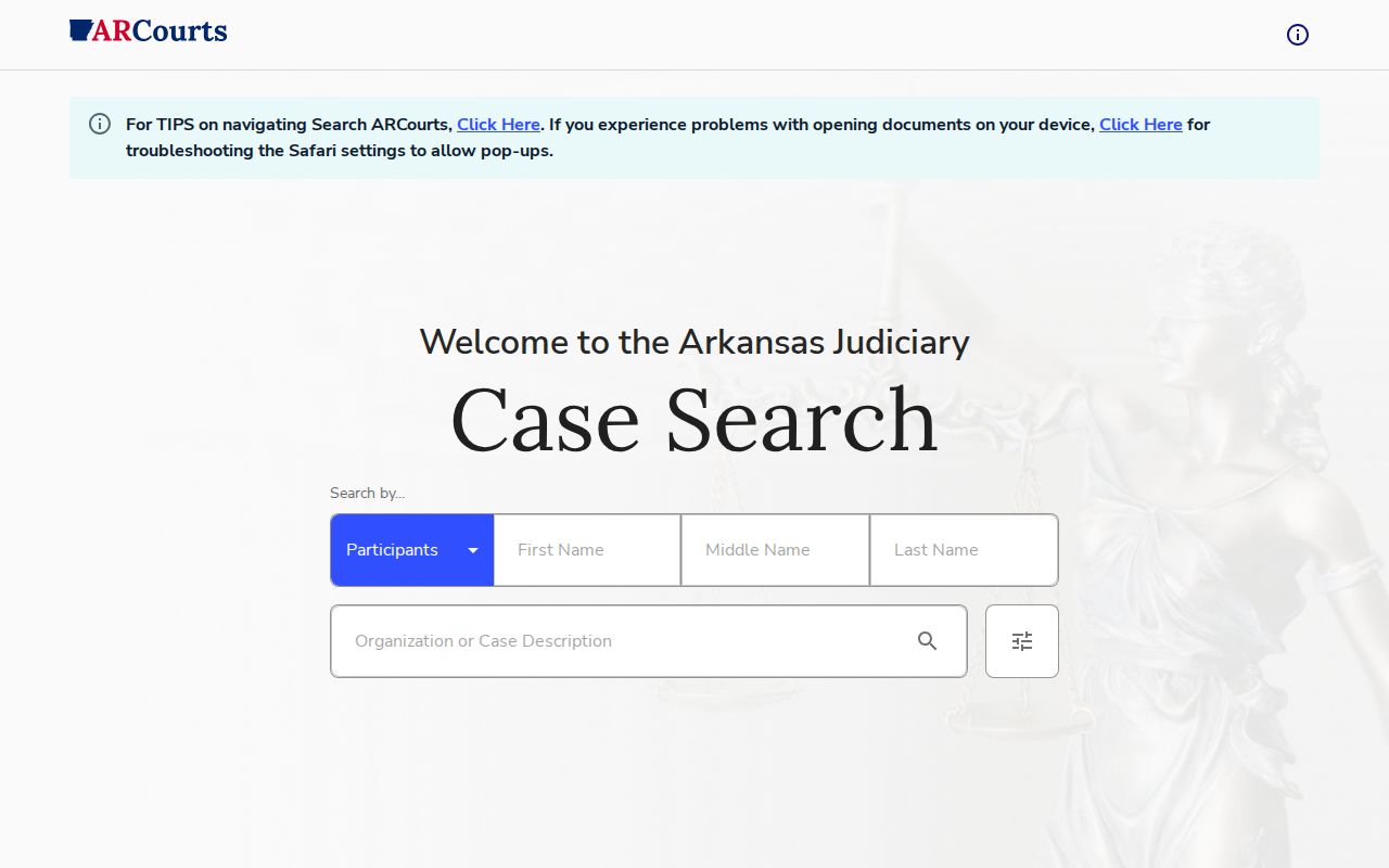 Saline County case search legacy CourtConnect route