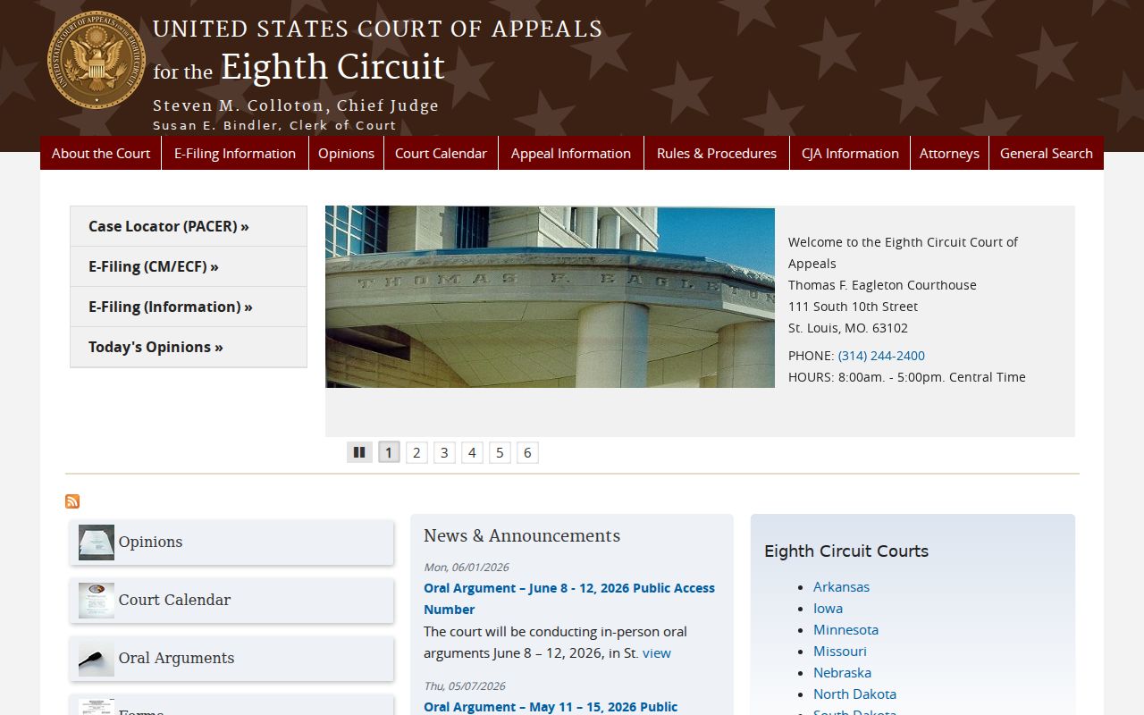 Saline County court docket Eighth Circuit source