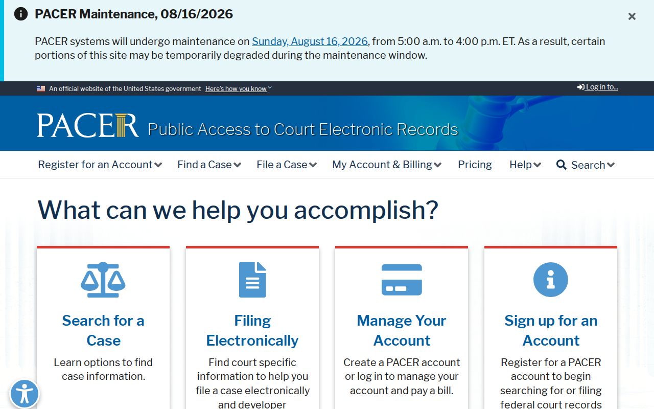 Saline County traffic court records compared with federal PACER